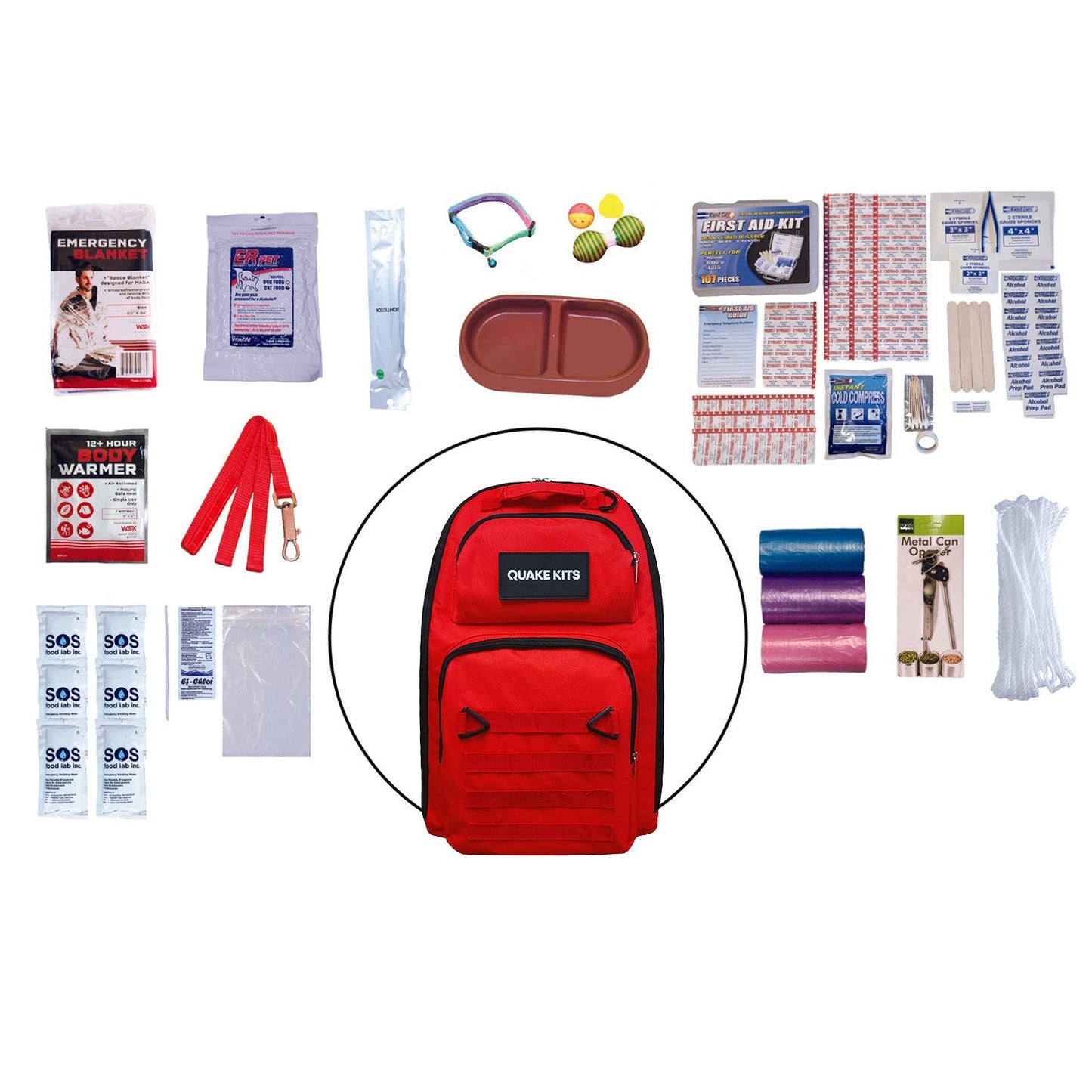 Cat Survival Kit - Deluxe Cat Emergency Go-Bag