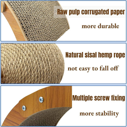 Rabbit Scratching Toy Sisal Ball Cardboard Scratcher for Small Pets