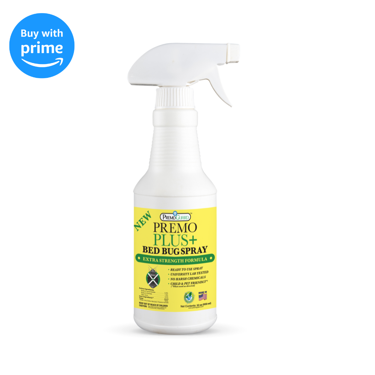 Bed Bug Plus Spray | Natural & Non-Toxic | Premo Guard
