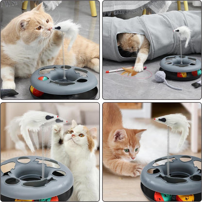Cat Tunnel Toy for Cats & Small Pets Collapsible Interactive Play Tube