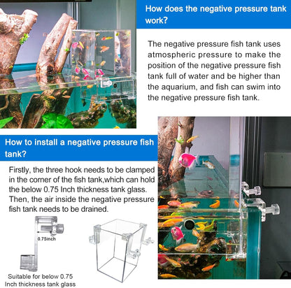 Fish Tank Auto Top Off Negative Pressure Aquarium Water Refill System