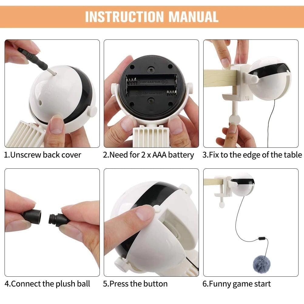 Electric Lifting Cat Toy Ball – Interactive Pet Puzzle