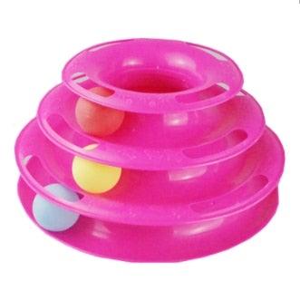Multi-Layer Cat Toy Tower with Tracks & Tumbler – Interactive Kitten Puzzle