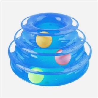 Multi-Layer Cat Toy Tower with Tracks & Tumbler – Interactive Kitten Puzzle